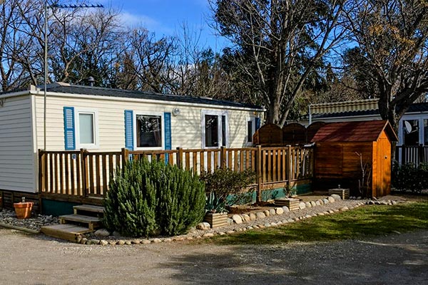 mobil-home 2 chambres 4 personnes près de Perpignan